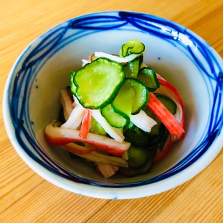 夏バテに☆カニカマときゅうりの酢の物